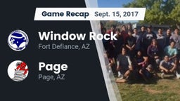 Recap: Window Rock  vs. Page  2017