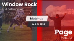 Matchup: Window Rock High vs. Page  2018