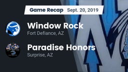 Recap: Window Rock  vs. Paradise Honors  2019