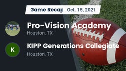 Recap: Pro-Vision Academy vs. KIPP Generations Collegiate 2021