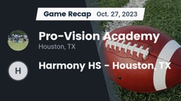 Recap: Pro-Vision Academy vs. Harmony HS - Houston, TX 2023