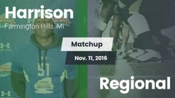 Matchup: Harrison  vs. Regional 2016