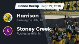 Recap: Harrison  vs. Stoney Creek  2018