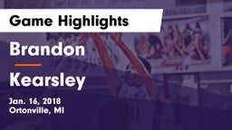 Brandon  vs Kearsley  Game Highlights - Jan. 16, 2018