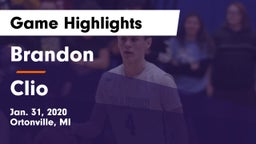 Brandon  vs Clio  Game Highlights - Jan. 31, 2020