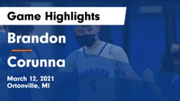 Brandon  vs Corunna  Game Highlights - March 12, 2021