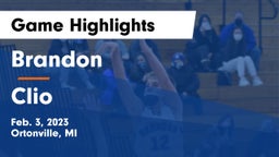 Brandon  vs Clio Game Highlights - Feb. 3, 2023