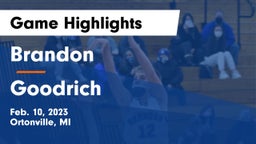 Brandon  vs Goodrich  Game Highlights - Feb. 10, 2023