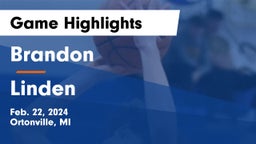Brandon  vs Linden  Game Highlights - Feb. 22, 2024