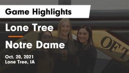 Lone Tree  vs Notre Dame  Game Highlights - Oct. 20, 2021