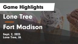 Lone Tree  vs Fort Madison  Game Highlights - Sept. 2, 2023