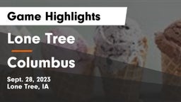 Lone Tree  vs Columbus  Game Highlights - Sept. 28, 2023