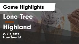 Lone Tree  vs Highland  Game Highlights - Oct. 3, 2023