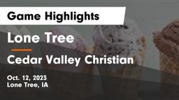 Lone Tree  vs Cedar Valley Christian Game Highlights - Oct. 12, 2023