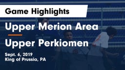 Upper Merion Area  vs Upper Perkiomen  Game Highlights - Sept. 6, 2019