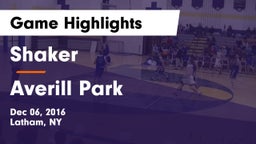 Shaker  vs Averill Park  Game Highlights - Dec 06, 2016