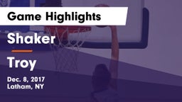 Shaker  vs Troy Game Highlights - Dec. 8, 2017