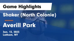 Shaker  (North Colonie) vs Averill Park  Game Highlights - Jan. 13, 2023