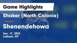 Shaker  (North Colonie) vs Shenendehowa  Game Highlights - Jan. 17, 2023