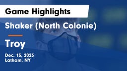 Shaker  (North Colonie) vs Troy  Game Highlights - Dec. 15, 2023