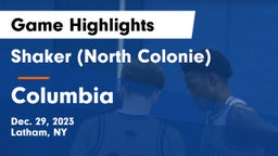 Shaker  (North Colonie) vs Columbia  Game Highlights - Dec. 29, 2023