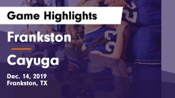 Frankston  vs Cayuga  Game Highlights - Dec. 14, 2019