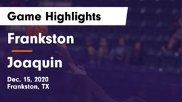 Frankston  vs Joaquin  Game Highlights - Dec. 15, 2020