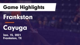 Frankston  vs Cayuga Game Highlights - Jan. 15, 2021