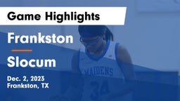 Frankston  vs Slocum  Game Highlights - Dec. 2, 2023