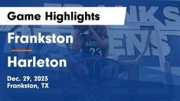 Frankston  vs Harleton  Game Highlights - Dec. 29, 2023