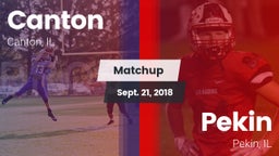 Matchup: Canton  vs. Pekin  2018