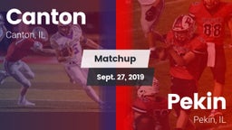 Matchup: Canton  vs. Pekin  2019