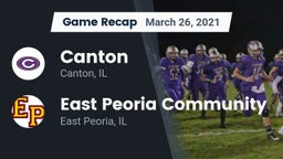 Recap: Canton  vs. East Peoria Community  2021