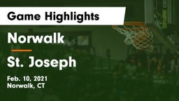 Norwalk  vs St. Joseph  Game Highlights - Feb. 10, 2021