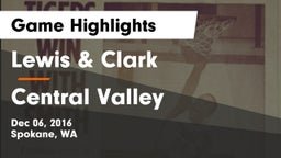 Lewis & Clark  vs Central Valley  Game Highlights - Dec 06, 2016