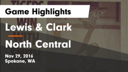 Lewis & Clark  vs North Central  Game Highlights - Nov 29, 2016