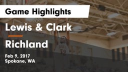 Lewis & Clark  vs Richland  Game Highlights - Feb 9, 2017