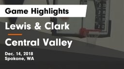 Lewis & Clark  vs Central Valley  Game Highlights - Dec. 14, 2018