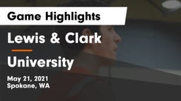 Lewis & Clark  vs University  Game Highlights - May 21, 2021