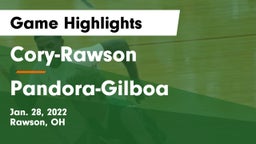 Cory-Rawson  vs Pandora-Gilboa  Game Highlights - Jan. 28, 2022