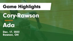 Cory-Rawson  vs Ada  Game Highlights - Dec. 17, 2022