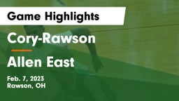 Cory-Rawson  vs Allen East  Game Highlights - Feb. 7, 2023