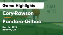 Cory-Rawson  vs Pandora-Gilboa  Game Highlights - Dec. 16, 2023