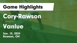 Cory-Rawson  vs Vanlue  Game Highlights - Jan. 13, 2024