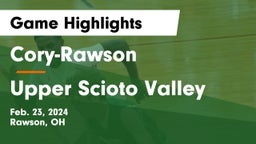 Cory-Rawson  vs Upper Scioto Valley  Game Highlights - Feb. 23, 2024