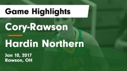 Cory-Rawson  vs Hardin Northern  Game Highlights - Jan 10, 2017
