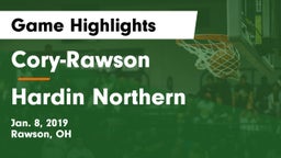 Cory-Rawson  vs Hardin Northern  Game Highlights - Jan. 8, 2019