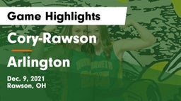Cory-Rawson  vs Arlington  Game Highlights - Dec. 9, 2021