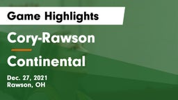 Cory-Rawson  vs Continental  Game Highlights - Dec. 27, 2021