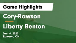 Cory-Rawson  vs Liberty Benton  Game Highlights - Jan. 6, 2022